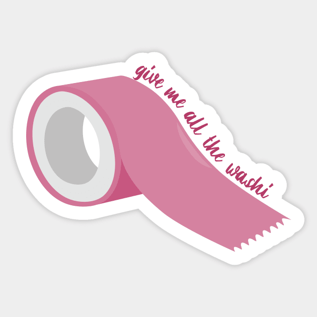 Give me all the Washi (pink) Sticker by dianasomnia